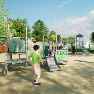 Metal Playground Structure_1547